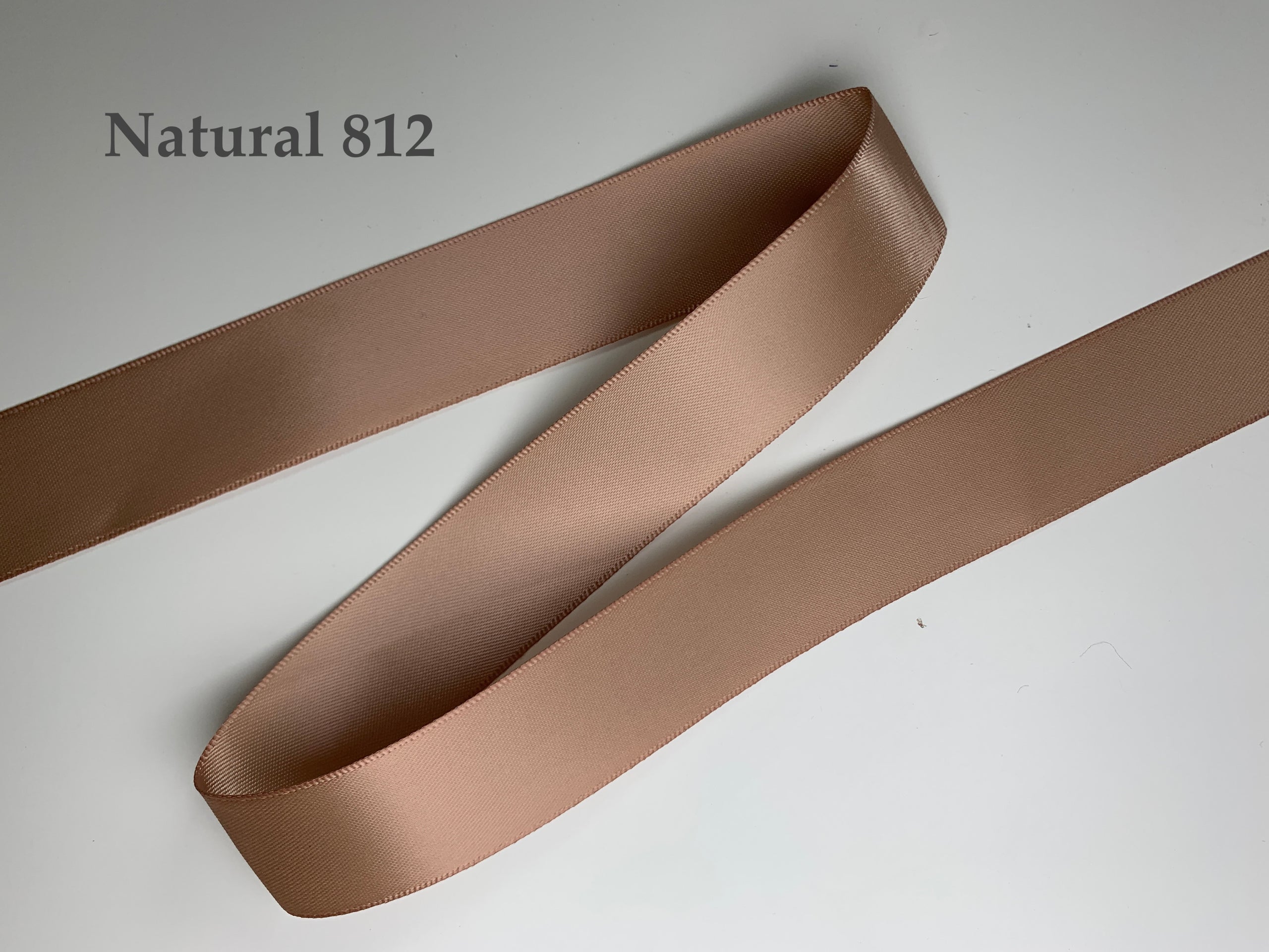 Taupe Brown Ribbon Double Faced Satin Ribbon Widths 