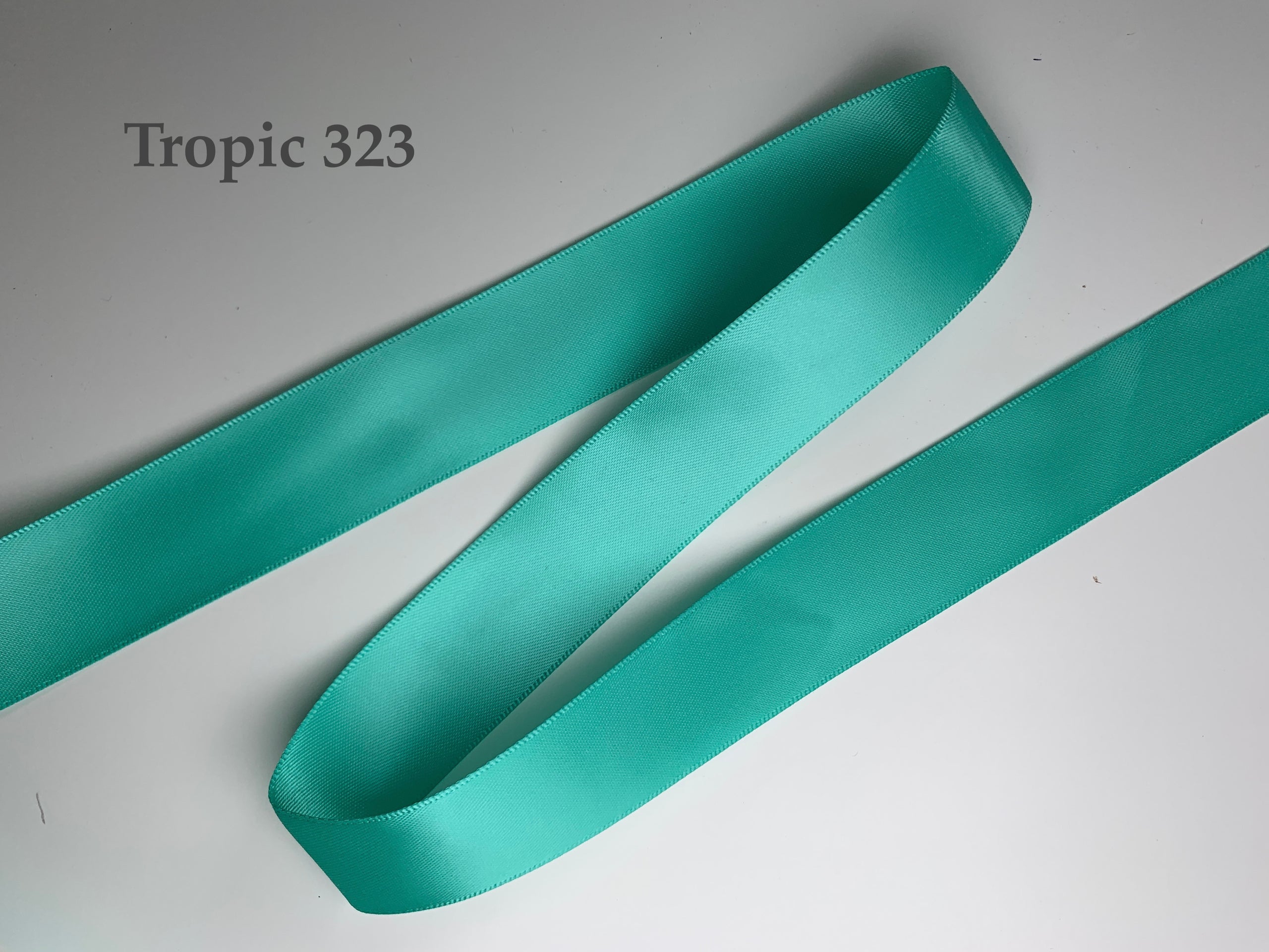 Teal 2-1/2 Inch Double Face DFS Satin Ribbon for Floral Work